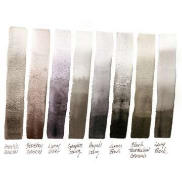 Daniel Smith Extra Fine Watercolor 15ml Paint Tube, Lamp Black (284600003), 0.5 Fl Oz (Pack of 1)