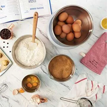 Colorful FineDine Stainless Steel Mixing Bowls Set for Kitchen