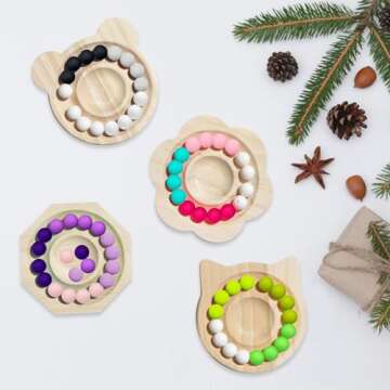 Vibrant ROBBEAR Silicone Beads Set for DIY Crafts