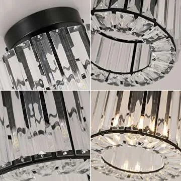 Crystal Semi Flush Mounted Ceiling Light for Stylish Homes