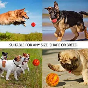 Weber's Wonders Set of 2 Paw Tricky Treat Ball - Dog Toy - Food Dispensing Puppy Toy Non-Toxic Rubber Tooth Cleaning Interactive Toy for Pets - Launcher Compatible - Reusable Washable Resistant