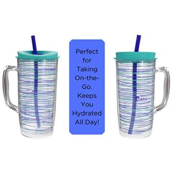 Bubba Envy Travel Thermal Mug - 48 Ounces with Insulated Straw for Cold Drinks