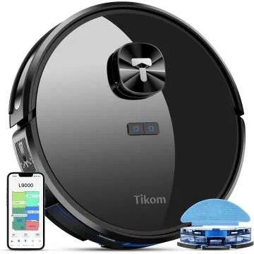 Tikom Robot Vacuum & Mop Combo with LiDAR & 4000Pa
