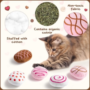 MALLMALL6 Catnip Toys - Interactive Plush for Cats