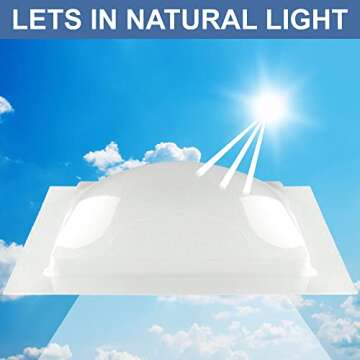 RecPro 14" RV Skylight - Durable & Light-Enhancing Dome