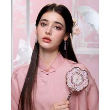 Flower Knows Butterfly Cloud Handheld Mirror - Cute & Durable