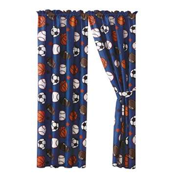 WPM Kids Collection Bedding 4 Piece Curtain Set Design