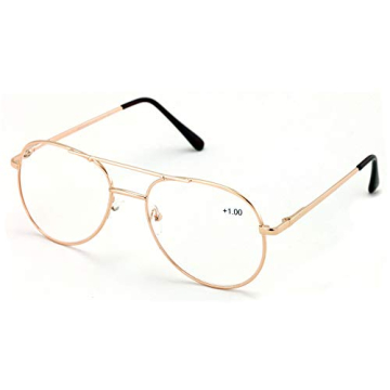 Stylish V.W.E. Classic Aviator Reading Glasses for Everyone