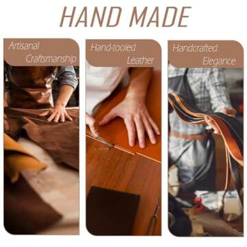 6PCs Bookmark, Leather Bookmarks with Leather Rope, Page Markers Reading Gifts for Women, Readers, B...