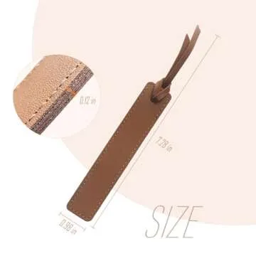 6PCs Bookmark, Leather Bookmarks with Leather Rope, Page Markers Reading Gifts for Women, Readers, Book Mark for Book Lovers by HNQCPCVU