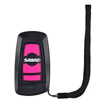 SABRE Compact Stun Gun, Flashlight & Personal Alarm –Rechargeable 3-in-1 Personal Safety Tool w/ W...