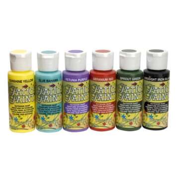 DecoArt DASK276 Patio Paint Set Six Colors for Creativity
