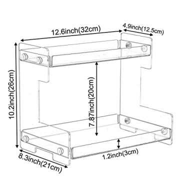 NEWRAIN Bathroom Organizer Countertop, Makeup 2-Tier Organizer Counter Organizer for Cosmetics, Vani...