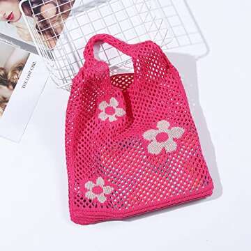 Ovida Crochet Tote Bag for Beach and Everyday Style