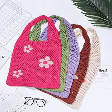 Ovida Crochet Tote Bag for Beach and Everyday Style