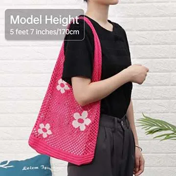 Ovida Crochet Tote Bag for Beach and Everyday Style