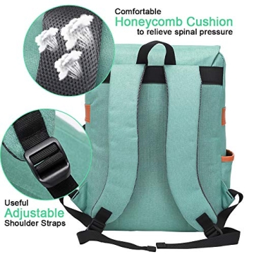 Modoker Vintage Laptop Backpack for Stylish Organization