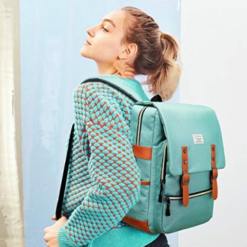 Modoker Vintage Laptop Backpack for Stylish Organization