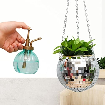 skonhed Disco Ball Planter – Stylish Hanging Flower Pot
