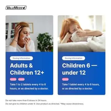 ValuMeds Allergy Medicine Antihistamine, Diphenhydramine HCl 25 mg | Children and Adults | Relieve Itchy Eyes, Runny Nose, Sneezing (25 mg, 600)