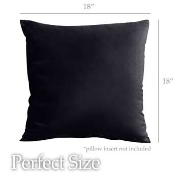 lalaLOOM Velvet Throw Pillow Covers Set of 2 for Home Decor
