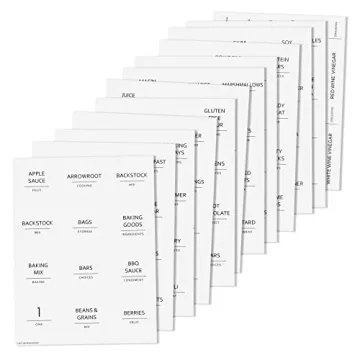157 Pantry Organization Labels Water Resistant Minimalist Style