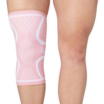 RiptGear Knee Compression Sleeve Women - Perfect Knee Support for Active Ladies