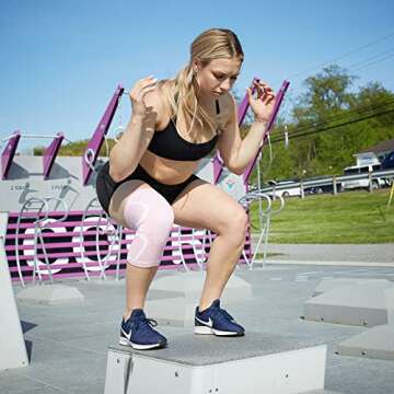 RiptGear Knee Compression Sleeve for Women - Stylish Support