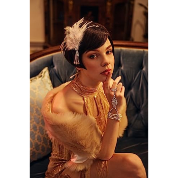 Stylish BABEYOND Faux Fur Shawl for Winter 1920s Events