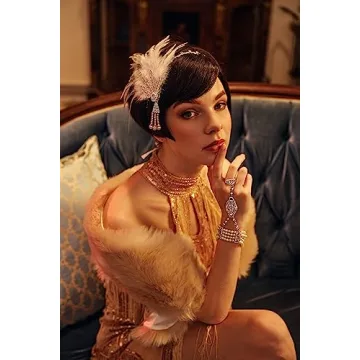 Stylish BABEYOND Faux Fur Shawl for Winter 1920s Events