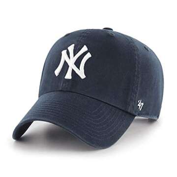 47 MLB New York Yankees Navy Logo Adjustable Baseball Hat - Stylish & Comfortable
