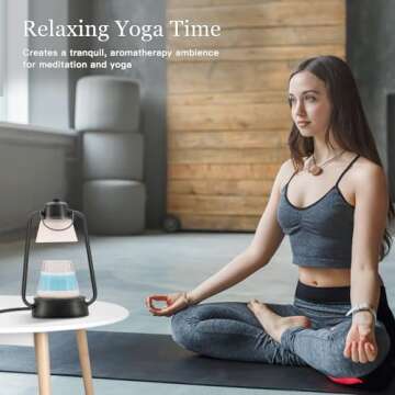 Hidnvefen Candle Warmer Lamp Lantern, Dimmable Electric Wax Melting Lamps with Timer, Candle Warmers Farmhouse for Rustic Home Decor, Flameless Candle Light for Cozy Aesthetic, Housewarming Gifts