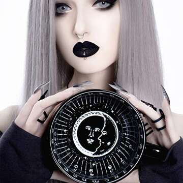 Rogue + Wolf Large Ouija Coffee Mug Halloween Mug Witchy Gifts Goth Accessories for Women Hocus Pocus Gothic Home Decor Unique Novelty Coffee Mugs Witchcraft Supplies - 17.6oz/500ml Porcelain