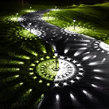ORNESIGN Ultra Bright Solar Outdoor Lights Decorative 10 Pack for Your Garden Path
