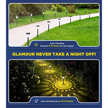 ORNESIGN Ultra Bright Solar Outdoor Lights for Gardens