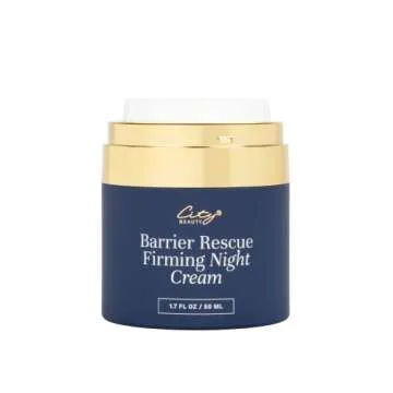 City Beauty Barrier Rescue Firming Night Cream - Plump & Smooth - Overnight Moisturizer with Peptides & Lipids - Solution for Dry Skin, Wrinkles, & Sagging - Anti-Aging Cruelty-Free Skin Care