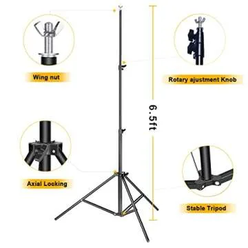 CPLIRIS Adjustable Backdrop Stand for Events and Photography