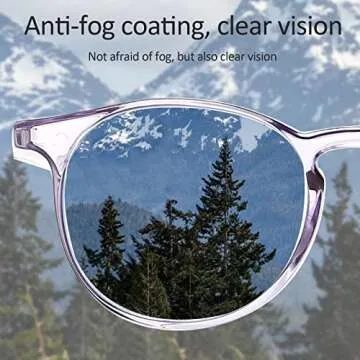 Outray 2 Pack Womens Safety Glasses Anti-Fog Blue Light Goggles Fashion Eye Protection