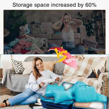 Packing Cubes for Travel, Travel Cubes for Packing 8 Set Lightweight Travel Cubes Luggage Organizer Bags Suitcase Organizer (Cyan)