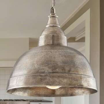Capital Lighting 330313XB Sedona Handcrafted Sand-Cast Aluminum Industrial Metal Dome Pendant, 1-Light 100 Watts, 17" H x 17" W, Oxidized Brass