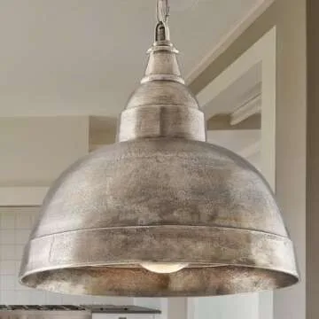 Sedona 1-Light Industrial Pendant Light in Oxidized Brass