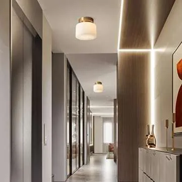 Elegant KCO Brass Drum Ceiling Light for Any Space