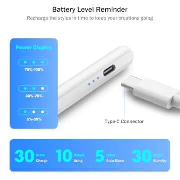 Cisteen Stylus Pen for iPad - Tilt Sensor & Fast Charge