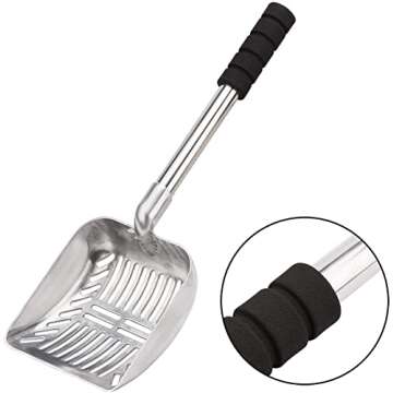 Yangbaga Cat Litter Scoop with Long Handle & Deep Shovel