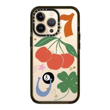 CASETiFY iPhone 13 Pro Case Impact Shockproof - Lucky - Clear Black