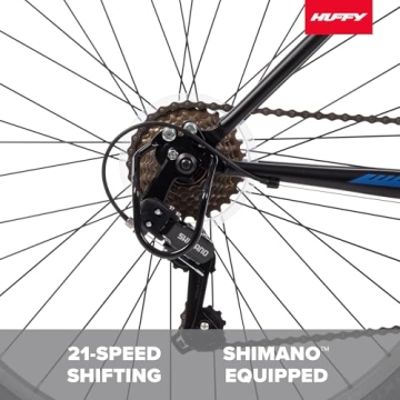 Huffy Stone Mountain Men's 26" Mountain Bike Matte Black 21-Speed