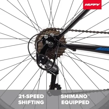 Huffy Stone Mountain Men's 26" Mountain Bike Matte Black 21-Speed