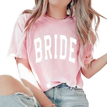 Bride Shirt, Mrs Shirt, Cute Bride Gift, Custom Last Name Shirt, Getting Married Shirt, Bride Shirt,...