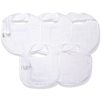 Green Sprouts Organic Cotton Muslin Bibs - 5 Pack