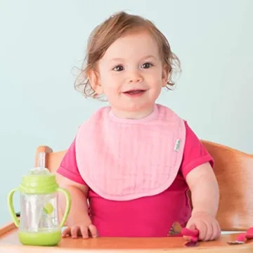Green Sprouts Organic Cotton Muslin Bibs - 5 Pack